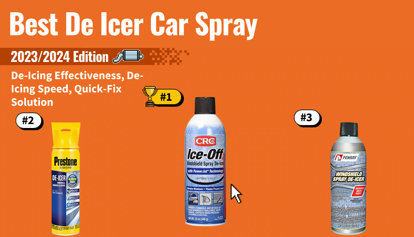 Vehicle Windshield, Door, Lock, & Headlight De-Icer Spray, Aerosol