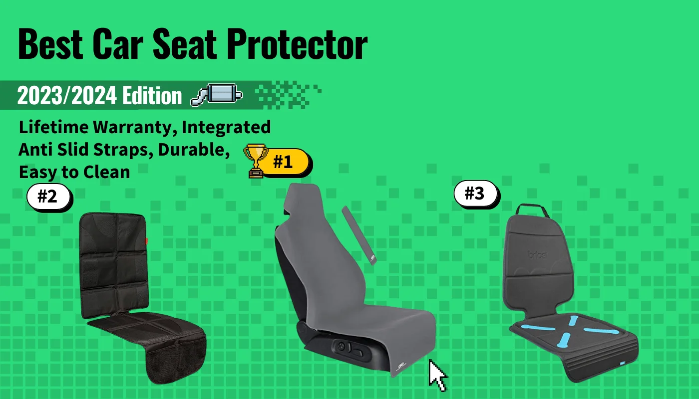  Car Seat Protector, Smart eLf 2Pack , Protect Child