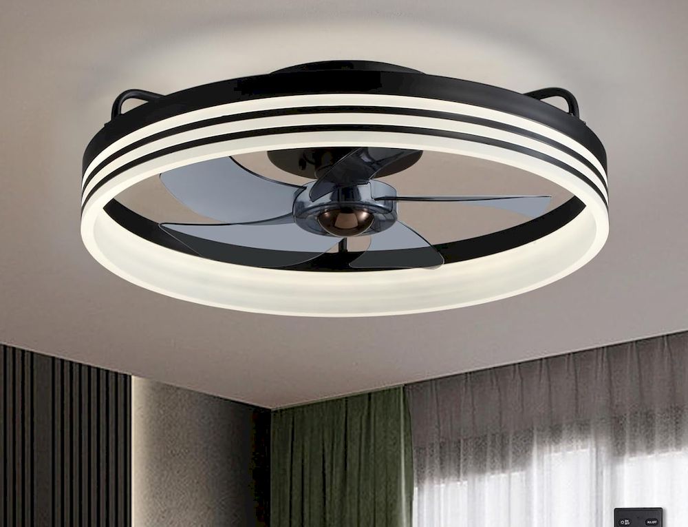 Low Profile Ceiling Fan with Light