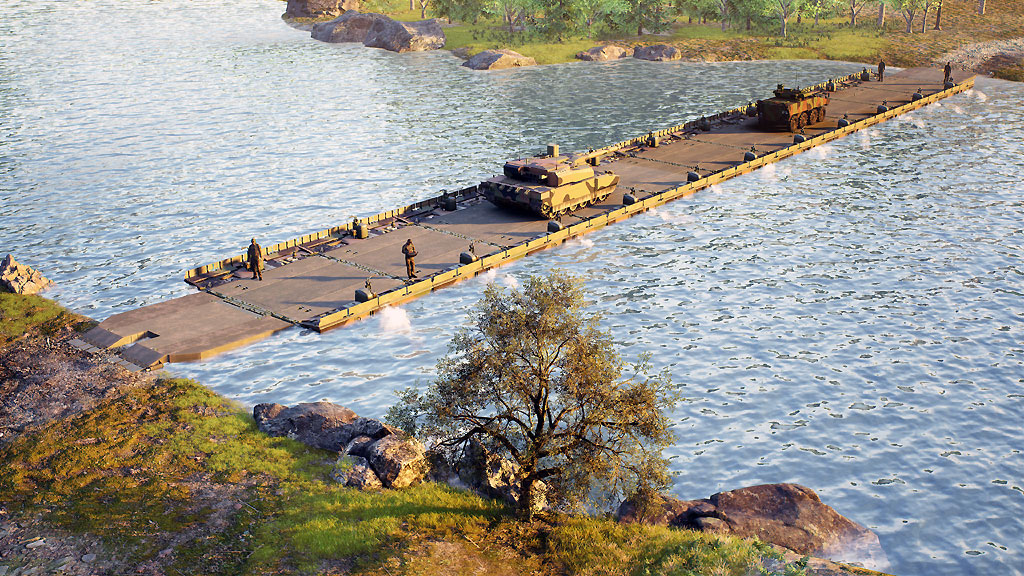 Upgraded Motorized Floating Bridge