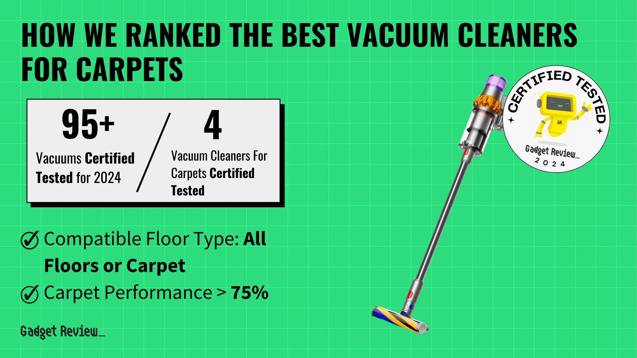 What’s the Best Vacuum Cleaner for Carpets? 4 Options Ranked