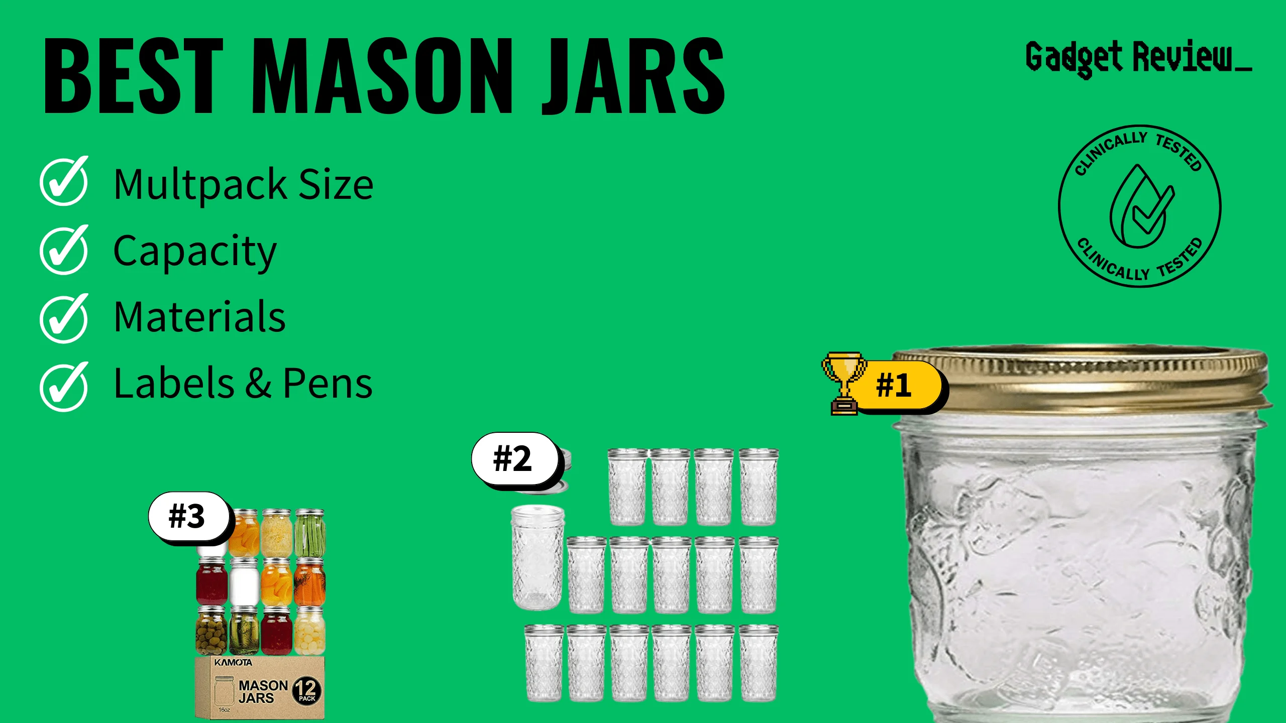 Whiteboard Mason Jars With Silver Lids For Kitchen Storage