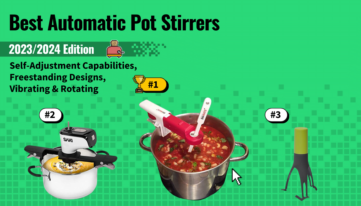 StirMATE Automatic Pot Stirrer GEN 3- Variable Speed, Self-Adjusting,  Powerful, Quiet, Cordless