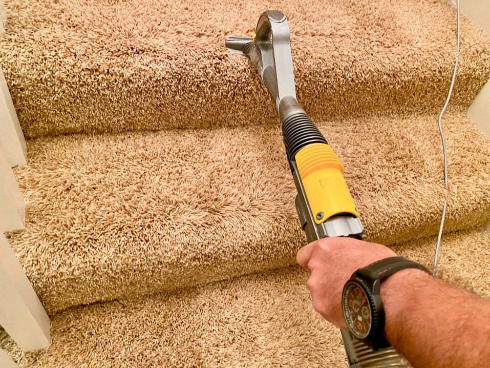 Easiest Way To Vacuum Carpeted Stairs