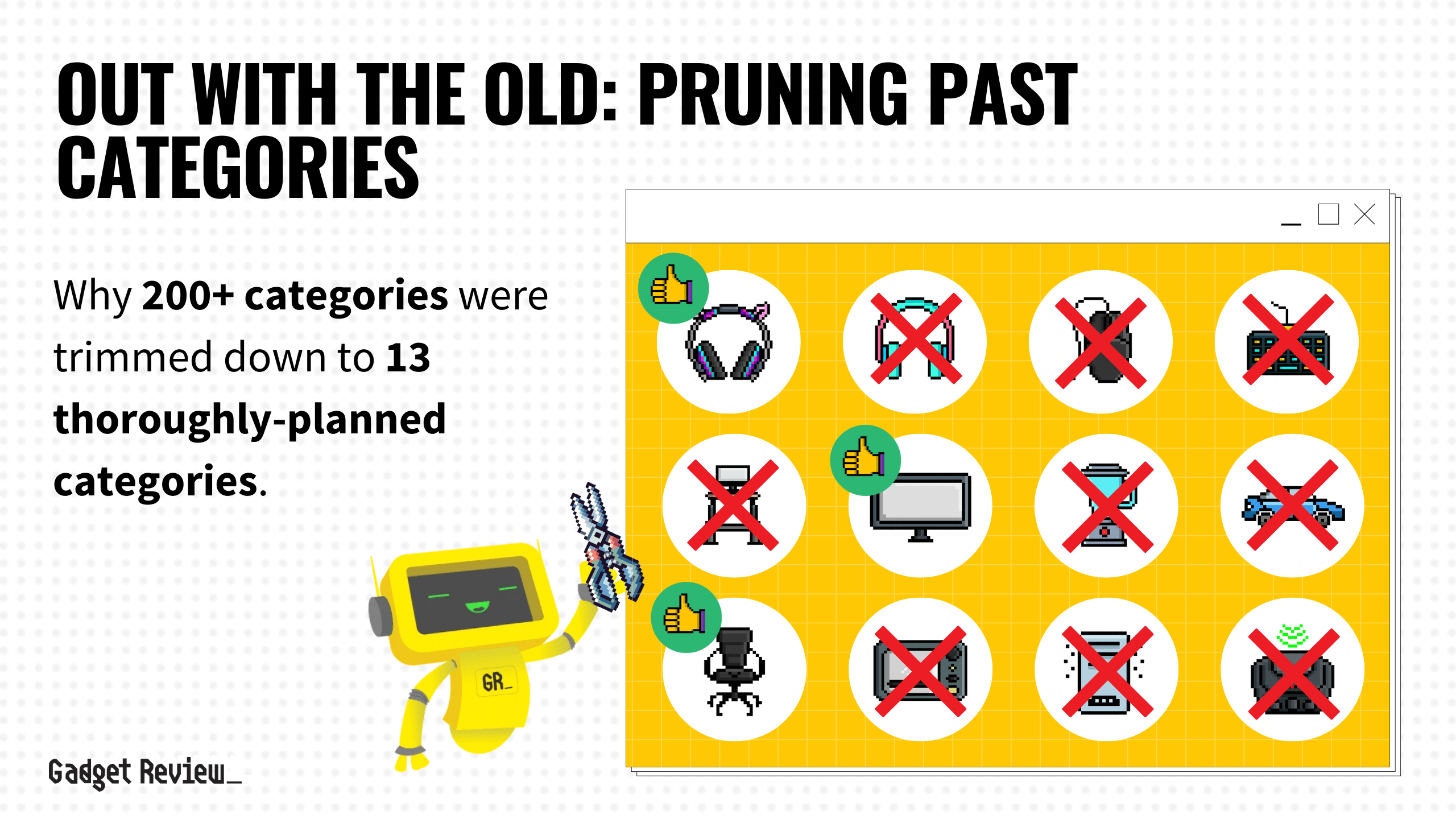 Out with the Old: Pruning Past Categories